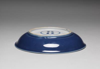 图片[3]-Dish with coblat blue glaze, Ming dynasty, Jiajing reign (1522-1566)-China Archive